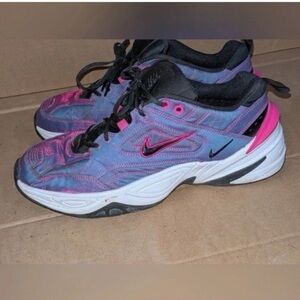 Nike Women's Pink and Blue Sneakers